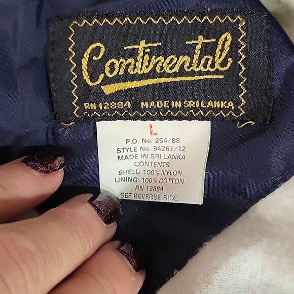 Continental Vintage Men's Navy Jacket/Windbreaker, Size L - Picture 2 of 3